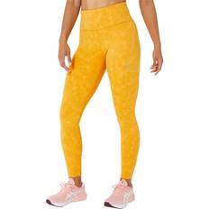 Yellow Tights Asics Runkoyo Jacquard Leggings Yellow Woman