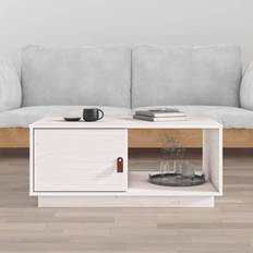 vidaXL 80x50x35,5 massivt fyrretræ Sofabord