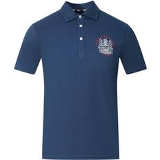 Aquascutum Aldis London Logo Polo Shirt - Blue