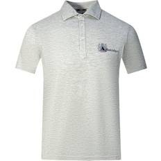 Aquascutum 3XL Tops Aquascutum Aldis Brand London Logo Polo Shirt - Grey