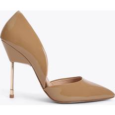 Kurt Geiger London Womens Patent Leather Bond Sandals Camel