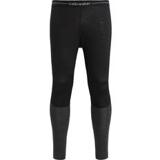 Dam - Löpning Underställsbyxor Icebreaker 125 ZoneKnit Leggings Black/Jet HTHR/CB Storlek L