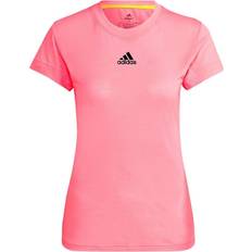 Pink - Tennis Overdele adidas Match Freelift Tee Pink, Female, Tøj, T-shirt, Padel, Lyserød