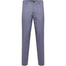 Selected Homme Liam Hose mit Allover-Muster - Hellblau