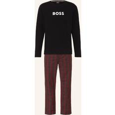 HUGO BOSS Bomuld Nattøj HUGO BOSS Pyjamassæt Herre - Sort/Rød