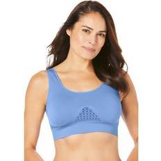 Woman Within Bras Woman Within Plus Cooling Bra in French Blue Size 1X