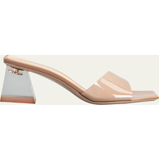 Gianvito Rossi Tossut ja Sandaalit Gianvito Rossi Cosmic Plexi Patent Leather Mules - 55mm