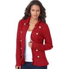 Cardigans Roaman's plus military cardigan sweater