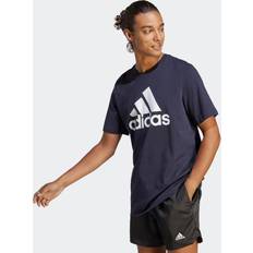 Clothing adidas Mens Crew Neck Short Sleeve T-Shirt, Xx-large, Blue Blue