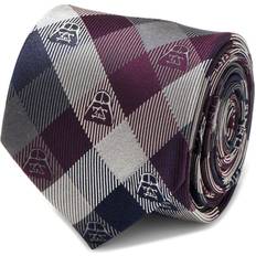 Women Ties Star Wars Darth Vader Plaid Silk Tie PLUM