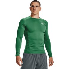 Under Armour Base Layers Under Armour HeatGear Long-Sleeve Shirt for Men Team Kelly Green/White