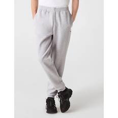 Lacoste XXL Pants Lacoste Men's Tapered-Fit Fleece Trackpants Silver Silver