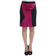 Men - Pink Skirts Dolce & Gabbana Pink Black Above Knees Cotton Stretch Women's Skirt