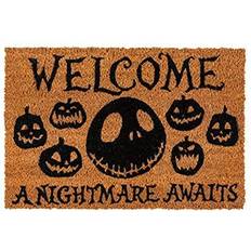 Reaowazo Merchandiseonline Nightmare Before Christmas Doormat Brown 40.6x61cm