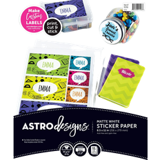 Multicolored Label Makers & Labeling Tapes Astrodesigns Sticker Paper 8 1/2"x11" 15pcs