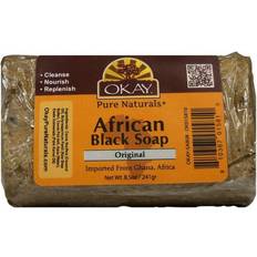 OKAY pure naturals african black soap original imported