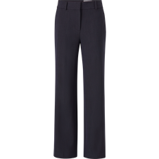 Nainen - Villa Housut & Shortsit Selected Slfrita Wide Pant - Marine