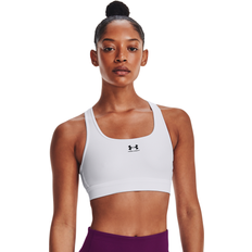 Under Armour Women's Bra Mid Padless White White Black