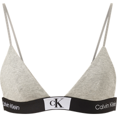 Calvin Klein Stretch Cotton Soft-Cup Triangle Bra - Grey