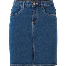 Best Faldas Vero Moda Luna High Rise Denim Skirt - Medium Blue