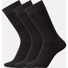 3-pack Rib Heavy Cotton Socks - Black
