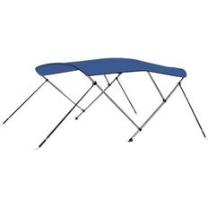 Bootsabdeckung vidaXL 3 Bow Bimini Top Blue 140cm Water Resistant Boat Canopy Canvas Cover