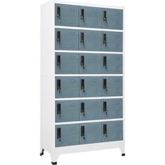 Grey - Steel Cabinets vidaXL Locker Light Storage Cabinet