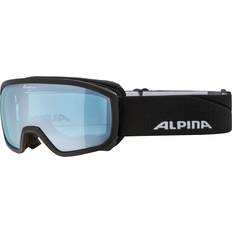 Alpina Snow Scarabeo Jr Q-lite Ski Goggles Black Q-Lite Blue Spherical Lens/CAT3