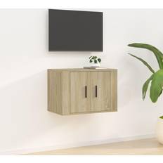 vidaXL Wall Mounted Cabinet Sonoma Oak 57 x 34.5 x 40 cm TV Bench