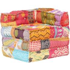 Patchwork stof vidaXL stof patchwork Siddepuf