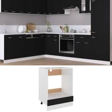 Multicolore Armadi vidaXL Mobile Per Forno Nero 60x46x81.5 cm Legno Multistrato Armadio