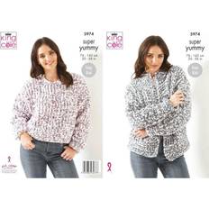 Patrons de Broderie King Cole Sweater and Cardigan Super Yummy 5974