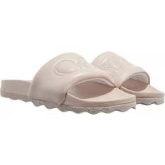 Off-White Women Slippers & Sandals Off-White Bookish Sponge logo-embroidered slides women Rubber/Polyester/Leather Neutrals