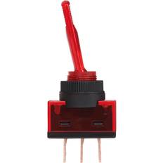 Maplin N29BJ Illuminated Toggle Switch-Red