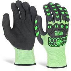 Green Disposable Gloves Glovezilla GLOVEZILLA SANDY NITRILE COATED GLOVE GREEN Green