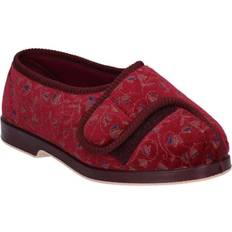 GBS GBS Nola Slipper Touch Fastening Ladies Slipper Wine Wine