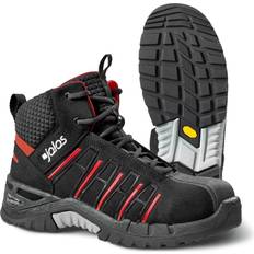 Stålhätta - Unisex Skyddskängor Jalas 9975 Exalter skyddskängor S3, Svart/Röd
