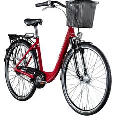 Zündapp Z700 Damenfahrrad 28 Zoll 700c Fahrrad für Damen und Herren mit Korb und Beleuchtung ab 150 cm Hollandrad Stadtrad Tiefeinsteiger