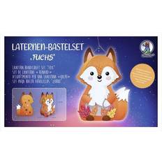 Hobbyartikler Ursus 18740001F Laternen-Bastelset Fuchs, Komplett-Set zum Selber-Basteln einer Laterne, inkl. Anleitung, ideal für Festumzüge oder als herbstliche Dekoration