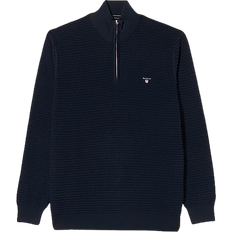 Gant pique Gant Piqué Half-Zip Sweater - Black