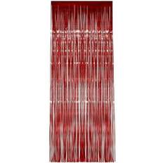 Rød Tilbehør Smiffys Shimmer Curtain, Red, Metallic Fancy Dress