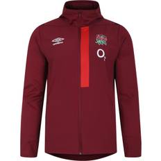 Umbro England Rugby Full Zip Hoodie Red Junior