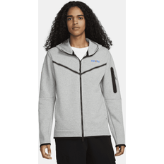 Nike barcelona jacka Nike Barcelona Luvtröja NSW Tech Fleece Grå/Blå Grå