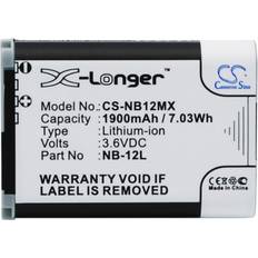 Cameron Sino Batteri til LEGRIA X 1900mAh