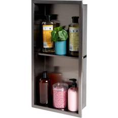 ALFI brand Vertical Double Shelf Shower Niche