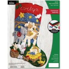 Resin Stockings Bucilla Felt Stocking Applique Kit -89531E Weihnachtssocke