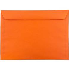 Jam Paper 9 x 12 Booklet Colored Envelopes Orange Recycled 50/Pack