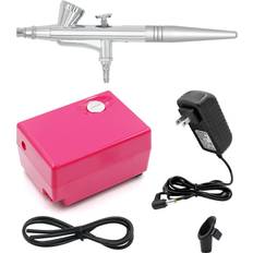 Makeup Brushes Bolt Airbrush makeup set pinkiou air brush kit for face paint with mini compressor