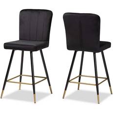 Bar Stools Baxton Studio Preston 42.1 Low Bar Stool