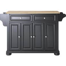 Furniture Crosley Furniture KF30001ABK Alexandria Top Island Storage Cabinet